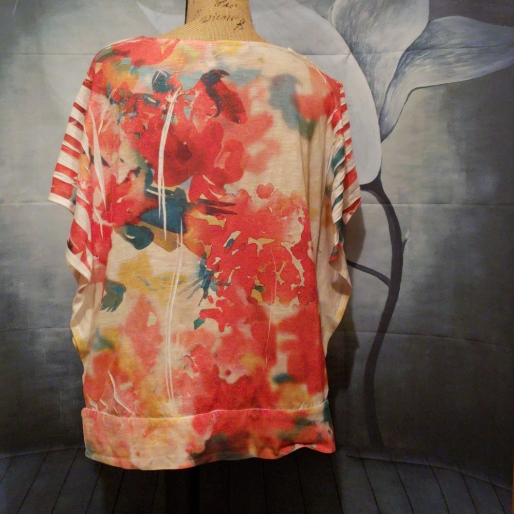 Style & Co Bright & Colorful Top - Picture 3 of 9